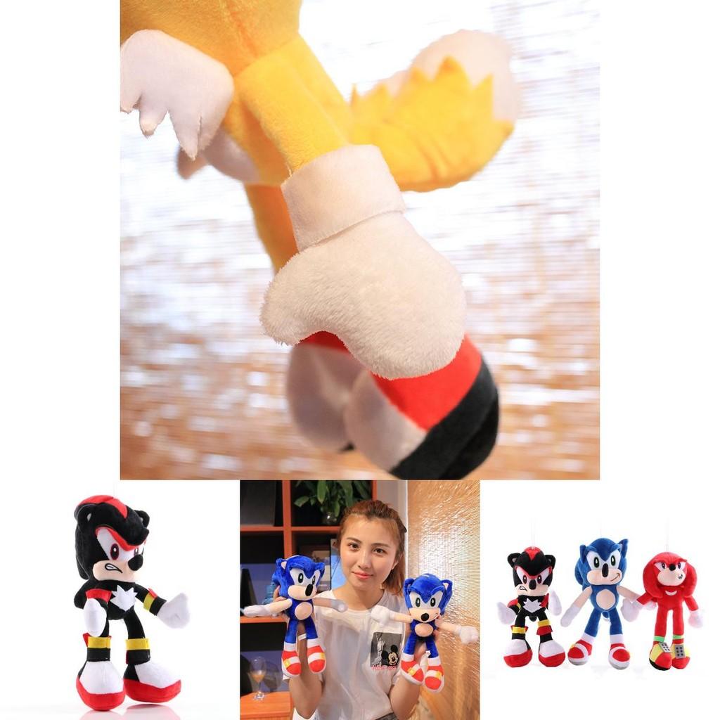 Peluche di alta qualità da 28 cm di Sonic The Hedgehog Shadow Amy Rose Knuckle Tail per bambini