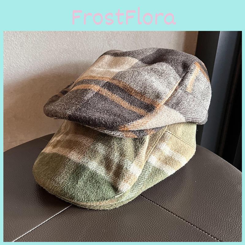 Autumn Winter Plush Blend Newsboy Hat With Short Brim And Warmth For Casual Wear Men Women