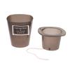 Translucent And Detachable Plastic Nursery Plant Pots Self Watering W Deep Reservior For Plant Roots Breathing Draining Better