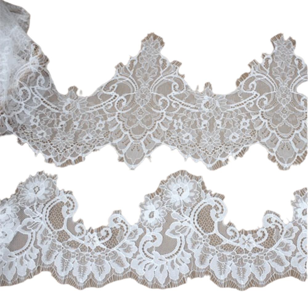 3 Yard Hollowed Out Lace Bearded Edge Lace Ribbons Trim Wedding Embroidery Wedding Dress