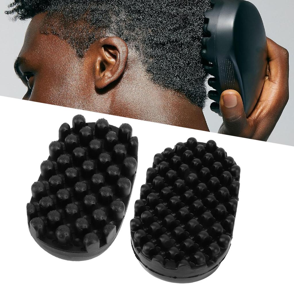 2 Pcs Twist Styler Brush Quick Easy Styling Large Dense Teeth Professional Washable Rubber Afro Twis
