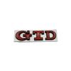 Personalisiertes GTD-Autologo für POLO Golf Generationen 5-7: Heckklappen-Heckaufkleber
