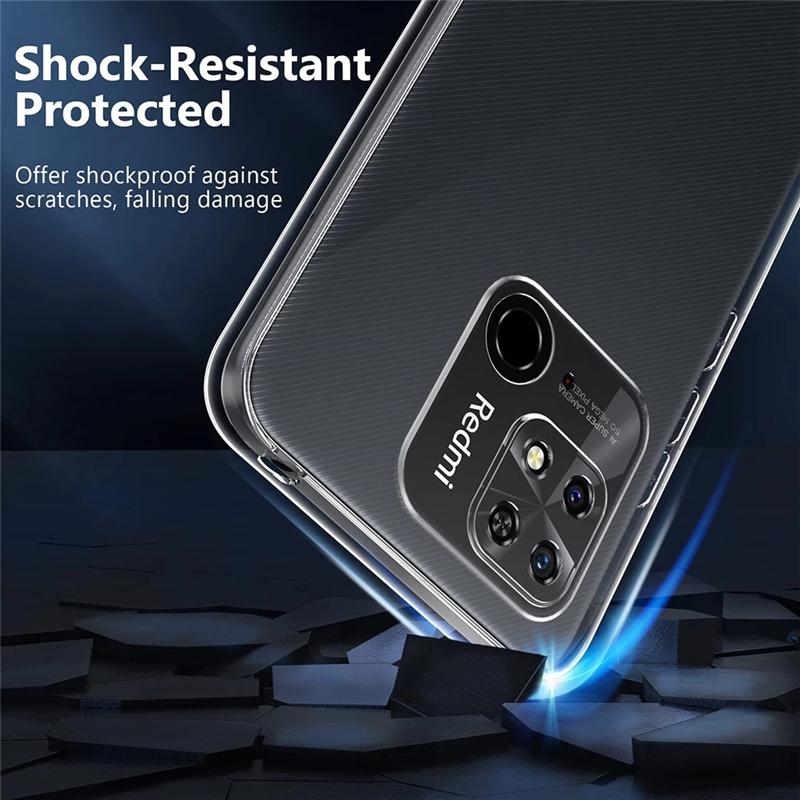 Case For Xiaomi Redmi A1 Crystal Clear Transparent Silicone Soft Phone Cases For Xiaomi Redmi A1 A 1 Ultra Thin TPU Back Cover Shell