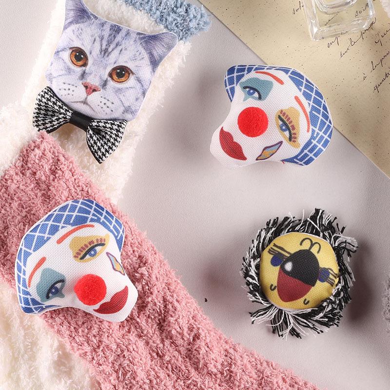 Coral Socks Shoes And Hats Decorative Accessories Clown Cat Animal Hairpin Accessories Brooch Handmade Diy Clothing Accessories