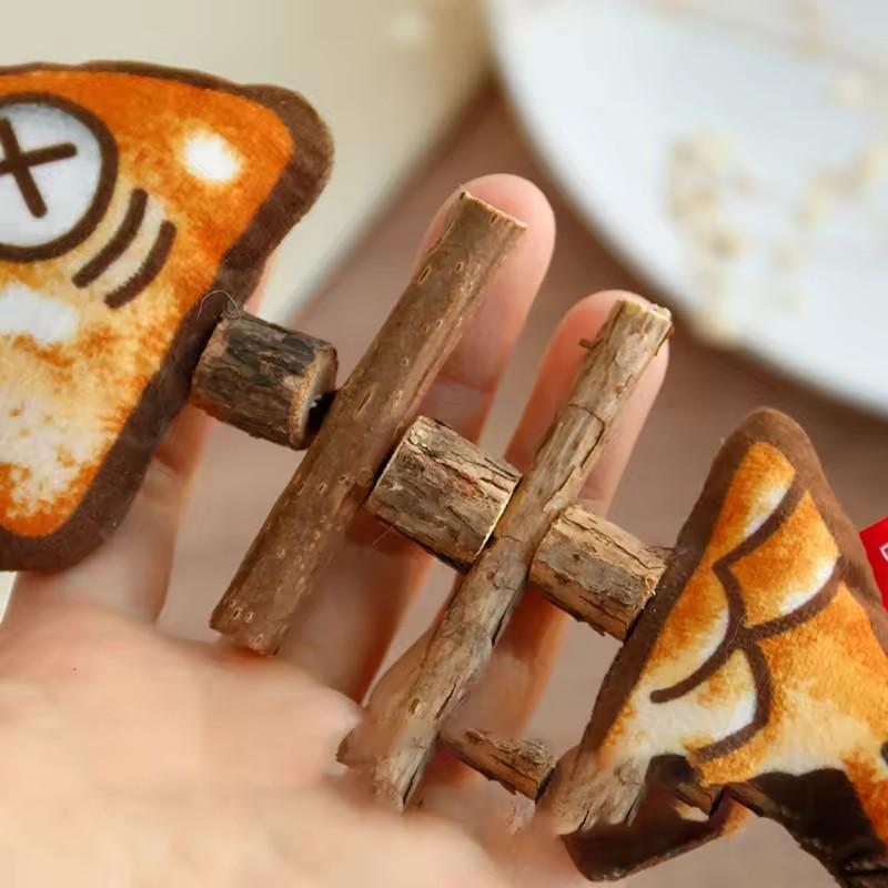 Cat Chew Toys Interactive Grilled Fish Toys Silvervine Cat Teaser Toy Clean Mouth Kitten Play Toy Pet Supplies Accessories