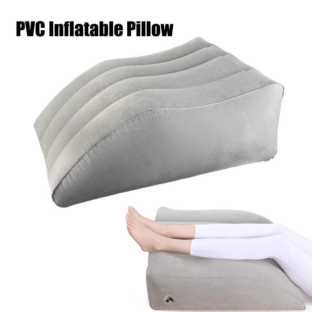 PVC Wedge Pillow Knee Cushion For Travel Camping Sleeping Foot Pillow Elevation Leg Pillows Portable Inflatable Leg Pillow