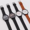 Fashion Digital Three Eyes Men's Watch Men's Watch Belt Quartz
