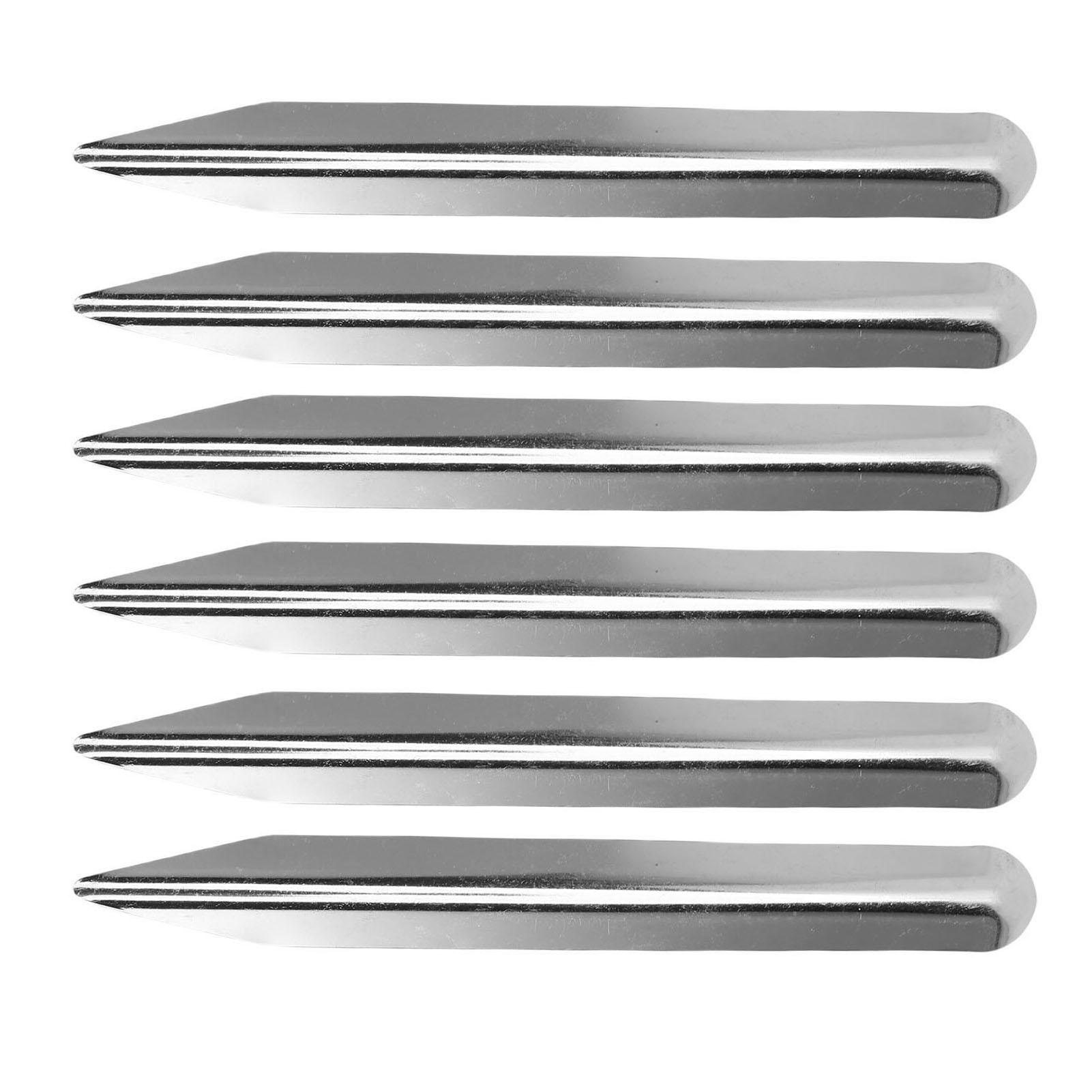 6pcs Stainless Steel Laboratory Spatula, Laboratory Sampling Mixing Spatula with Rounded Pointed Ends for Gel