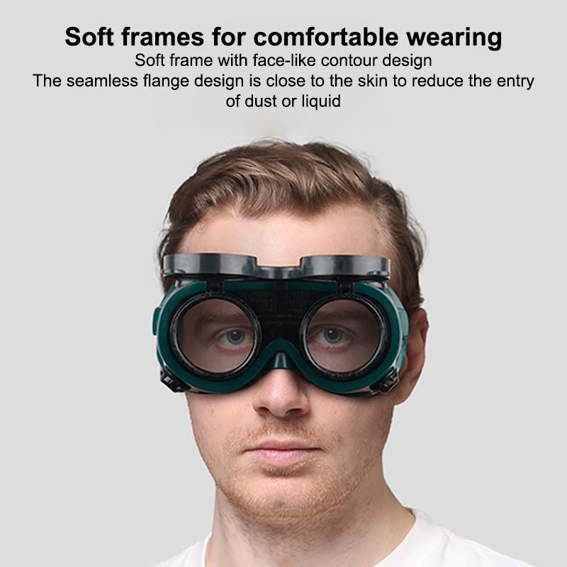 Protective Eyewear Protective Eyewear Anti-Impact Eyewear Welder'S Welding Dustproof Eyewear Goggles