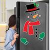 NEW Christmas Snowman Magnetic Fridge Stickers Merry Christmas Decoration