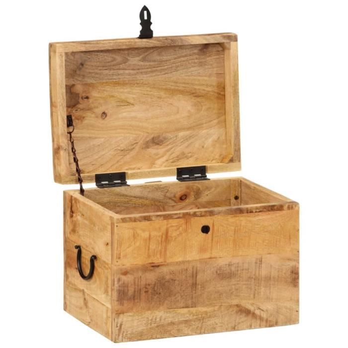 VidaXL Boîte de rangement 39x28x31 cm Bois massif d'acacia 338483
