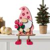 Wooden Pink Red Valentines Gnome Sign Tabletop Centerpiece Romantic Valentines Gnome Ornament for Wedding Home Tiered Tray Decor