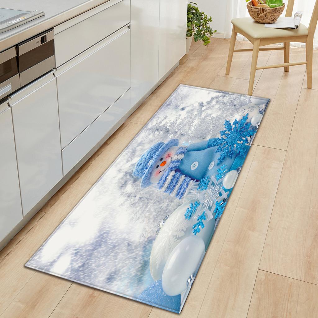 Christmas Kitchen Sand Carpet Doormat Long Floor Mat