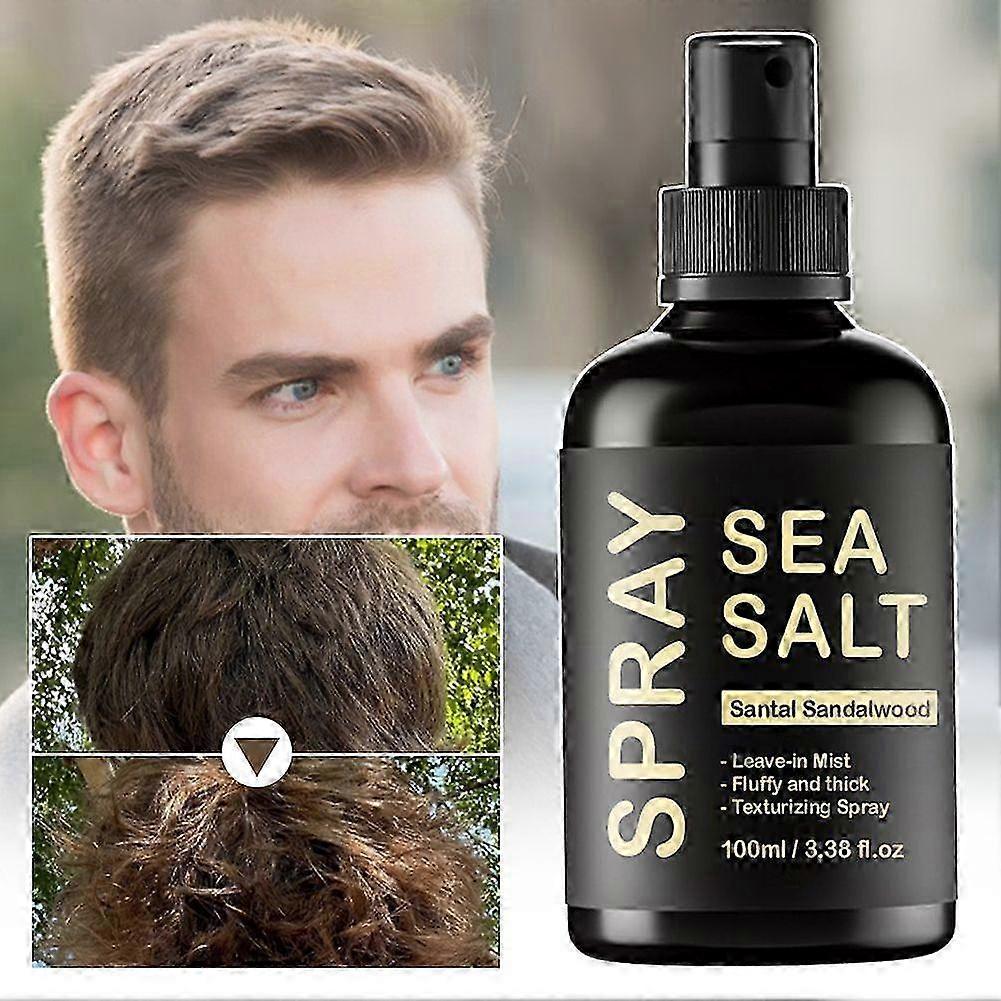 1-3X 100ml Sea Salt Sea Salt Hair Spray for Men Hair Texturizing Spray for Volume & Beach Waves, Hair Styling Products