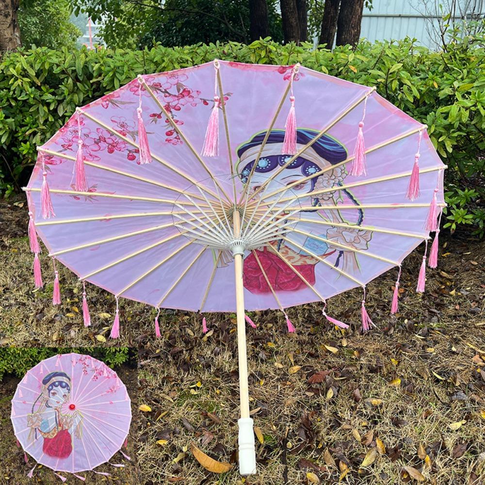 

Шелковый Тканевый Реквизит Танцевальный Зонт 56 см Классический Японский Стиль Зонт Танцевальное Выступление 2