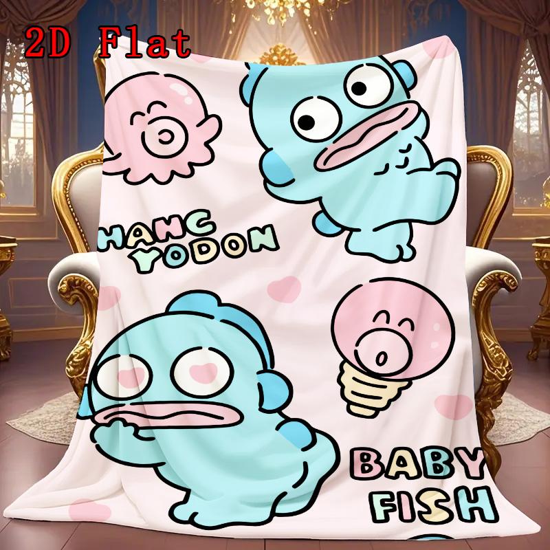 Half-fish person 2D Flat Pattern Flannel Blanket High quality All Seasons Warmth and Comfort Perfect for Christmas Gifts.MMT0918119