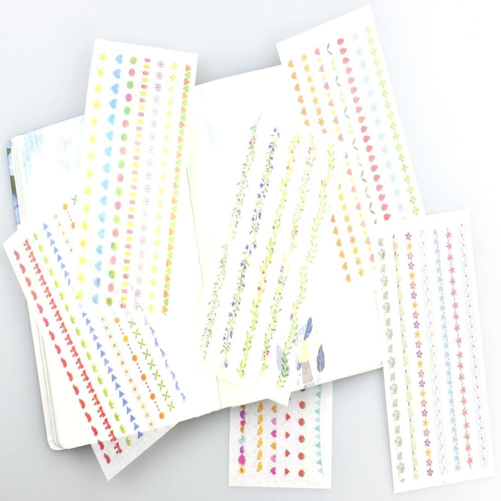 Washi Paper Cute Stickers Multicolored Aesthetic Stickers Decorative Stickers Stickers  for DIY
