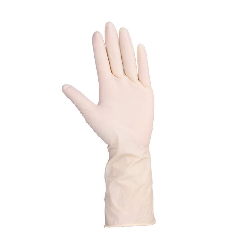 Langmei Disposable Beige Latex Gloves