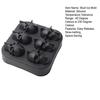 Yousheng Skull Ice Ball Mold Flexible Silicone Ice Tray for Cocktails Whiskey Halloween Horror Theme Ice Cube Maker for Spooky Parties Gothic Events