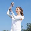 Drawstring Sun Protection Sleeves for Women, UPF50+ Anti-Slip Adjustable Arm Sleeves, Gradient Cooling Ice Silk Sleeve, UV Protection Arm Covers for