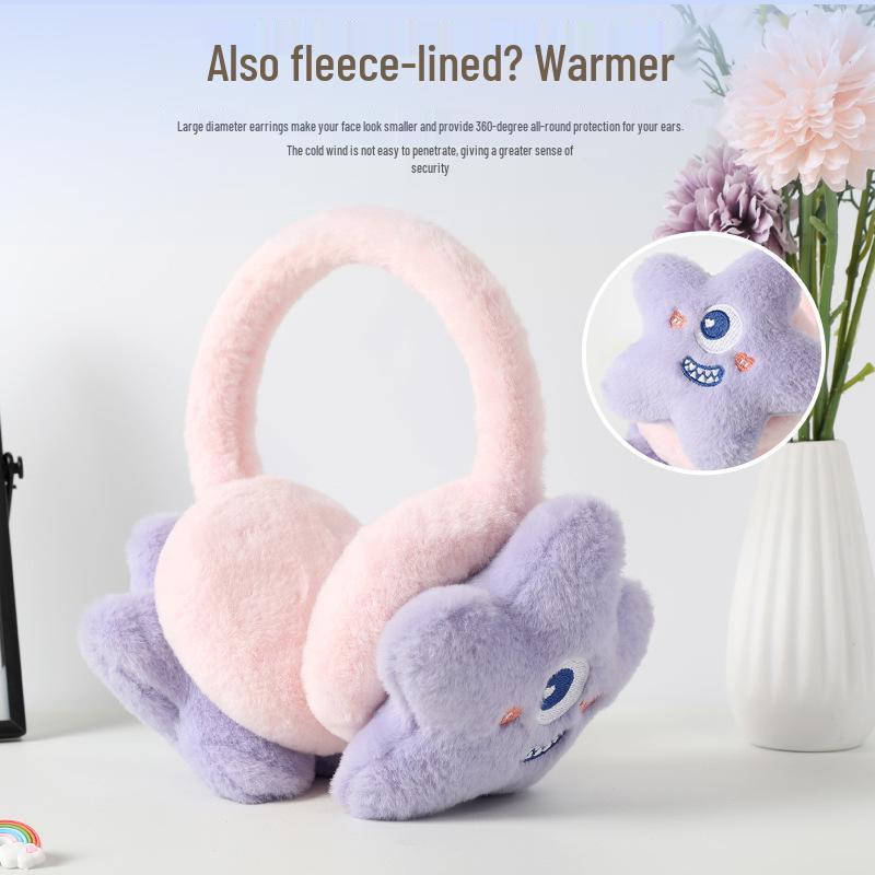 Paraorecchie Invernali in Peluche Finta Pelliccia di Coniglio - Protezione a Cinque Stelle per Uomini e Donne, Stile Coreano, Carini e Accoglienti