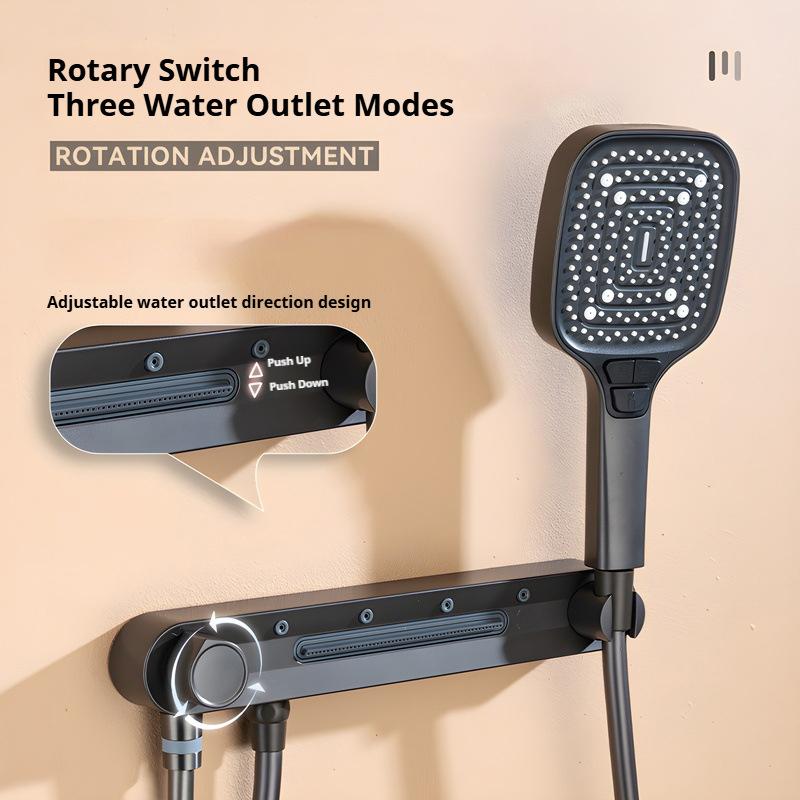 Bathroom Shower Head Massage Waist and Back Rinse Shower Head High Pressure Water Saving Anti Fall Bathroom Accessories