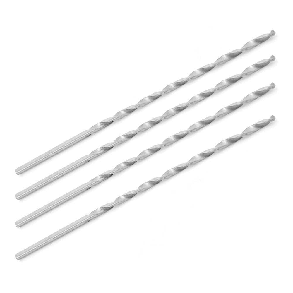 200mm Long High Speed Steel Drill Bits Set of 4 for Metal Drilling