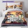 Grand Theft Auto Pattern Bedding,Quilt Set Quilt Cover Pillowcase Home Birthday Gift (1 * duvet cover + 2 * pillowcase, without core)