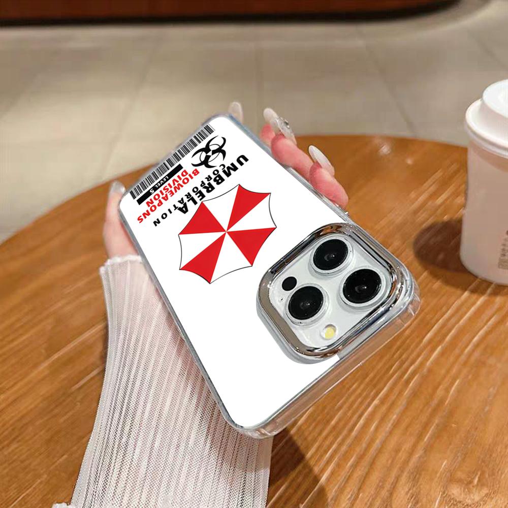 Game R-ResidentS EvilS Phone Case For Iphone 17 16 15 14 13 12 11 Pro Max Xr Air Plus Silicone Cover Silver Hard Shell Cover