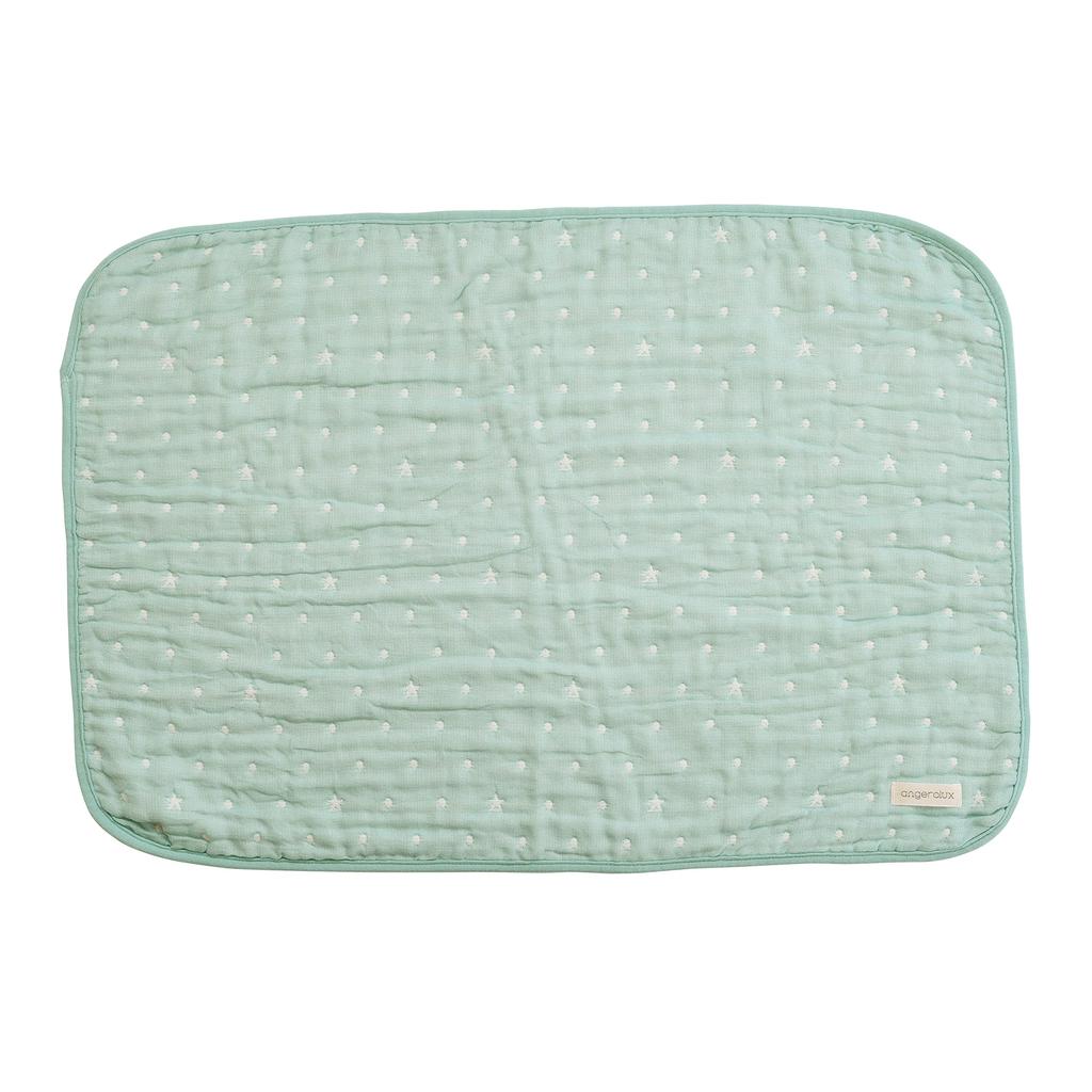 Angerolux Gauze Towel Nap Swaddle Mint Made In Small Star-Shaped 6-Layer Blanket, Blanket, Blanket, Blue, Japan,