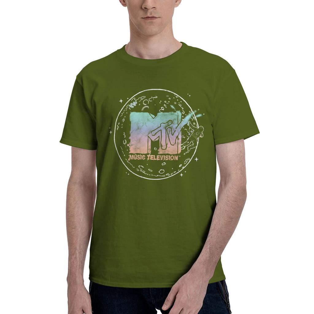 Vintage Moonunisex Space Orbit Neon Funny Graphic 100 Cotton Tshirt Mtv Tees Tops For Unisex