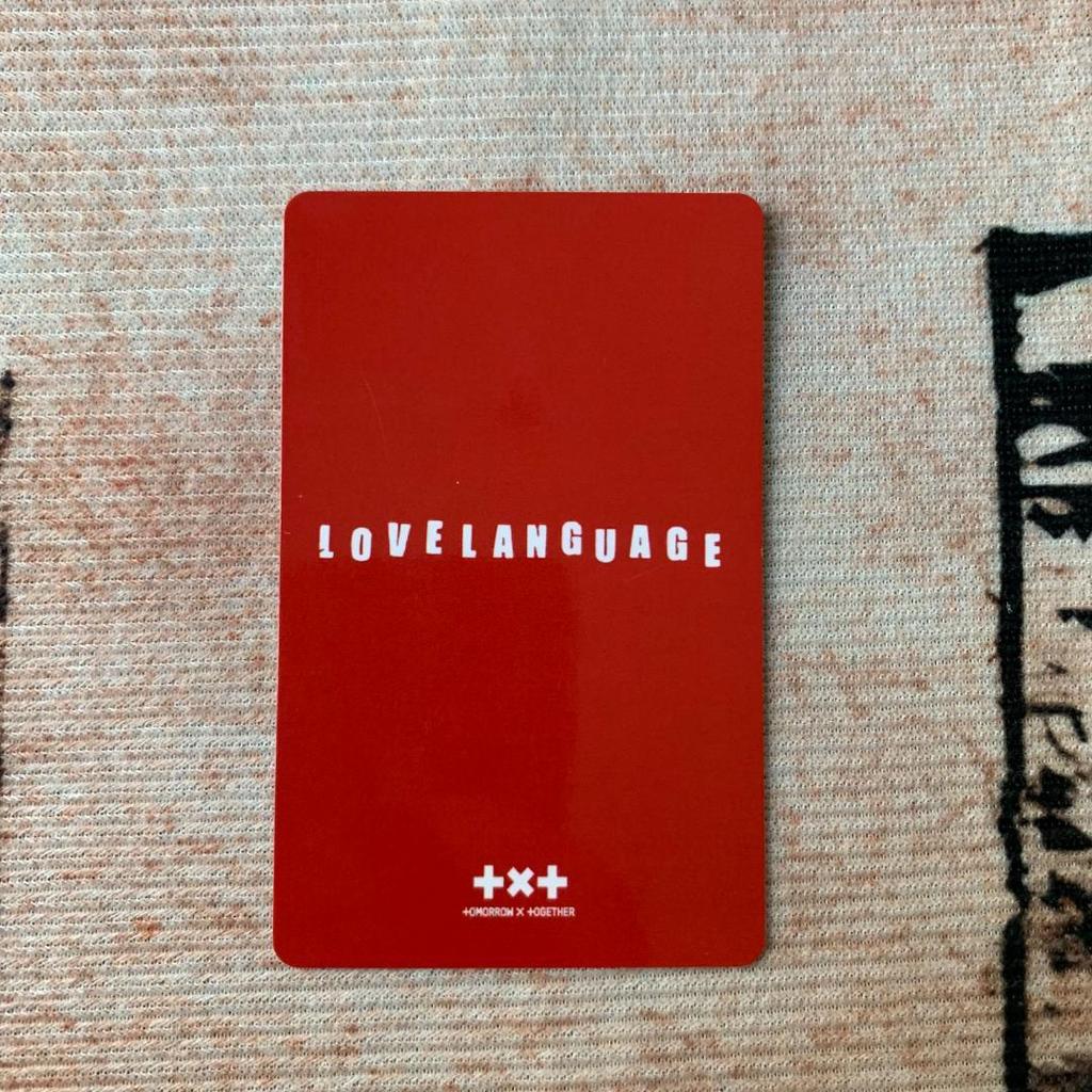 [USED] TXT Line Music Love Language Yeonjun Trading Card