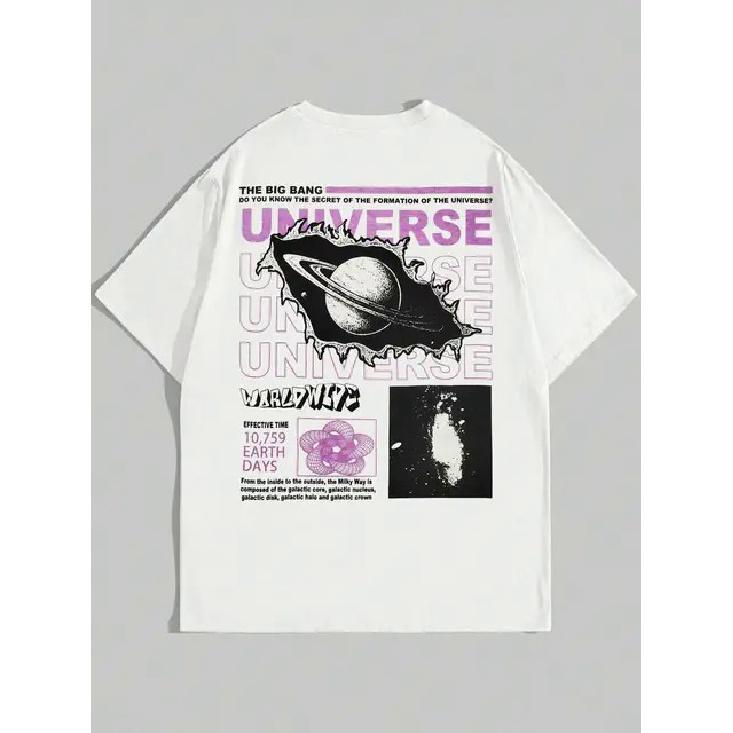 The Secret Of The Big Bang In The Universe Men T Shirts Summer Cotton T-Shirts Breathable Loose Clothes Hip Hop Street Tees