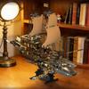 1979pcs Steam Punk Style Whaling Ship Model H1002 Building Blocks MOC Toy Vintage Themed Children's Educational Creative Gift