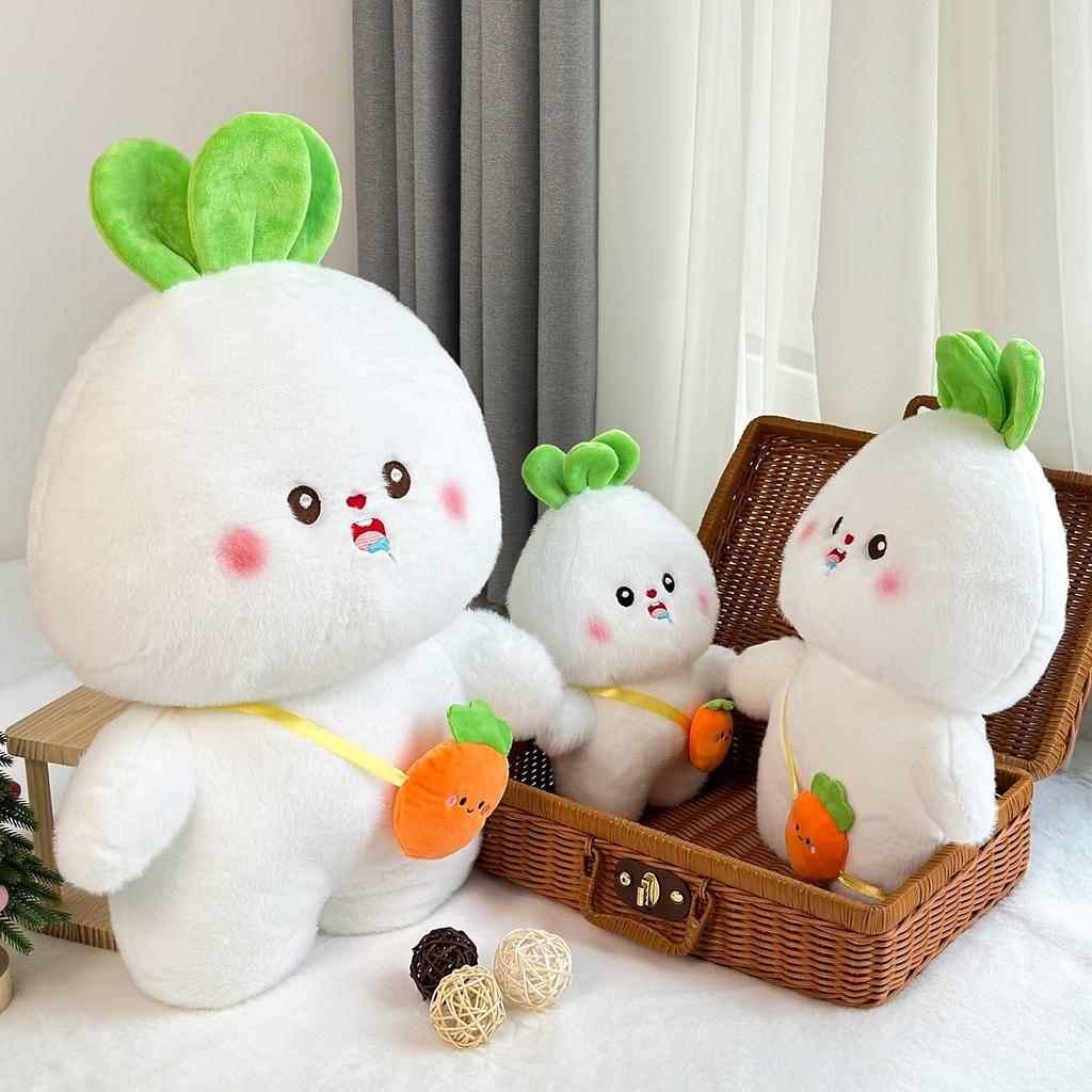 Big Grab Machine Doll Traffic Style Cute Carrot Doll Plush Toy Kids Gift Short Plush Rag Doll