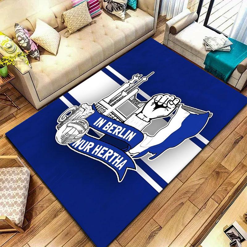 Hertha BSC Carpet Rug for Living Room Bedroom Home Sofa Decoration,Kids play Non-slip Floor Mat
