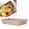 Durable Carbon Steel Baking Pan Rectangular Deep Oven Tray Non-Stick Rolled edge Rectangular Sheet Pan Home Kitchen DIY Baking