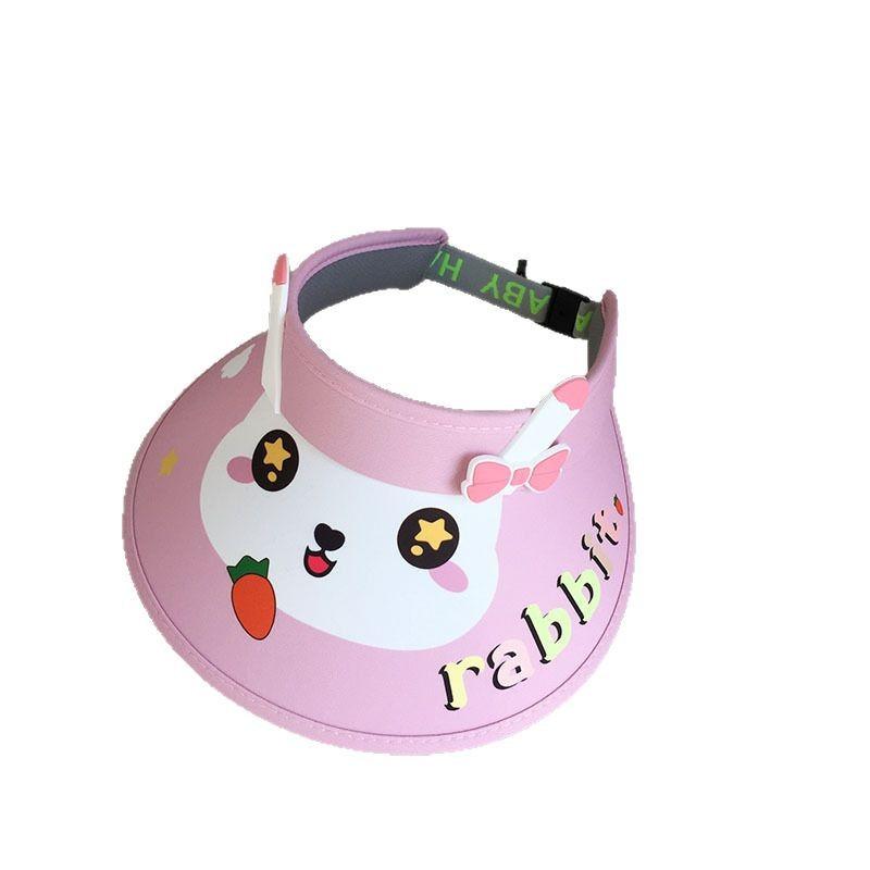 Girls UV Protection Visor Sun Hat With Large Brim Adjustable Baby Toddler Outdoor Shade Cap For Summer Beach