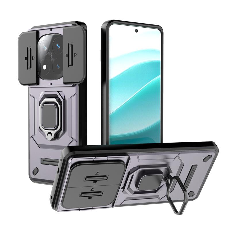 

For Redmi Note 14 Pro 4G Case Cover Xiaomi Redmi Note 14 Pro 4G Capas Shockproof Bumper Ring Holder Fundas Redmi Note 14 Pro 4G Note 14 Pro 4G фиолетовый