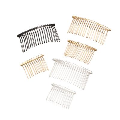 10 Stück/Los 10/12/15/20 Zähne Metall Draht Haarkamm Basis Für DIY Handgemachte Haarspangen Zubehör Hochzeit Schmuckherstellung Dekorativ