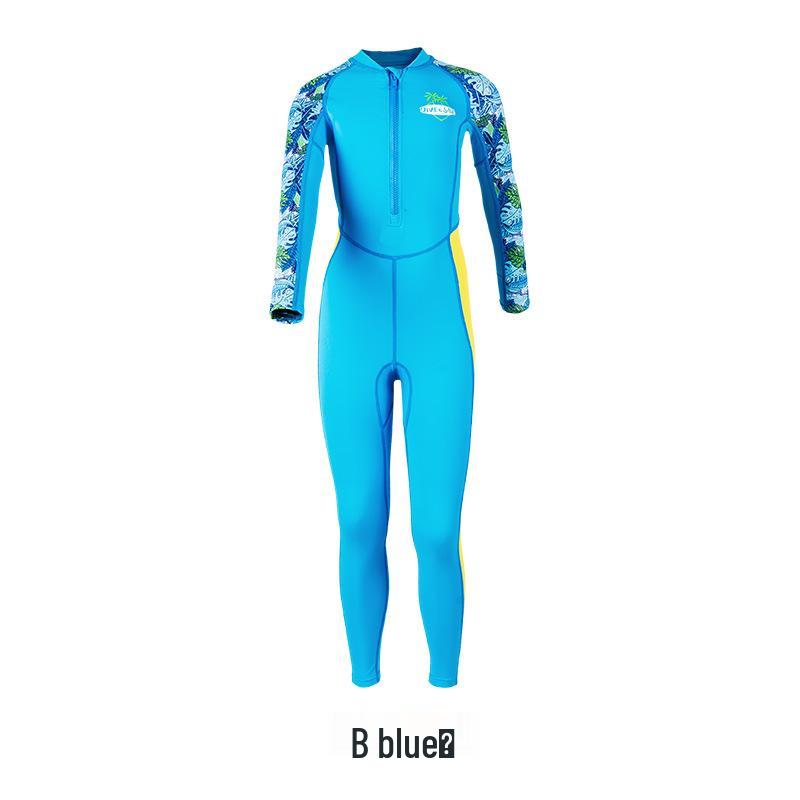 Kids' Sun-Protective Quick-Dry Snorkeling & Surfing One-Piece Swimsuit