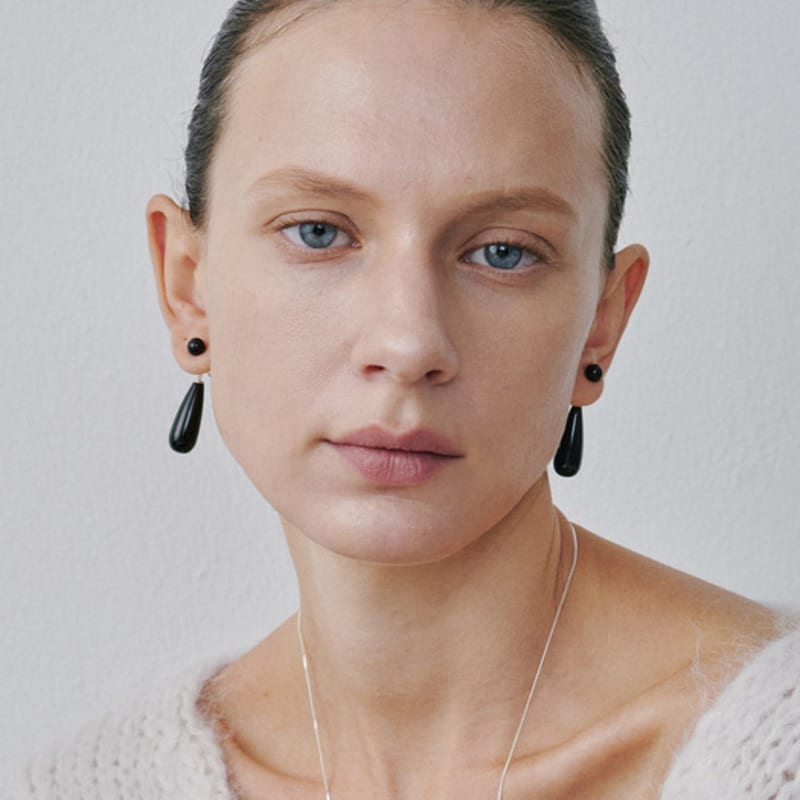 Etrive Onyx Tear Örhängen