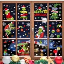 Christmas Window Stickers Merry Christmas Decorations for Home Christmas Wall Sticker Kids Room New Year Decoration 2026