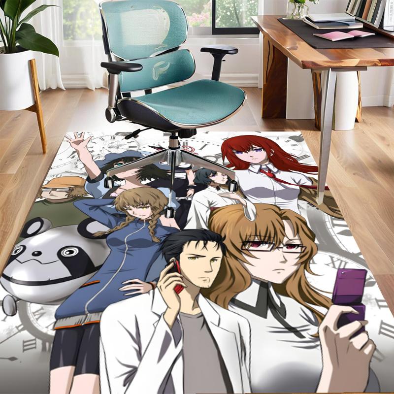 Steins;Gate Design Area Rug - Non-Slip, Soft & Cozy Floor Mat for Living Room, Bedroom, Office - Indoor/Outdoor Decorative Carpet