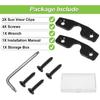 Sun Visor Repair Kit, Compatible With Jeep Wrangler JK, JL, JT Gladiator 2018-2024, Aluminum Alloy Sun Visor Driver Side Replacement, Used For