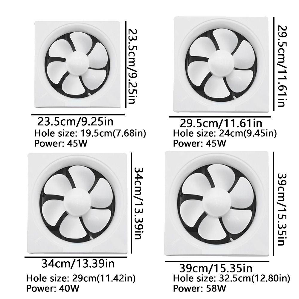 Two-way Kitchen Ventilation Fan Powerful Window Mounted Fan Range Hood Fan Kitchen