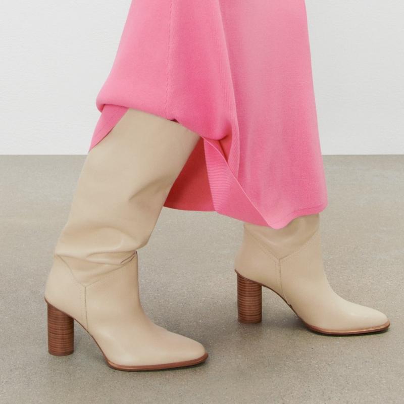 Western Winter Knee High Boots Women's Shoes Suede Leather Black Beige Tall Long Chelsea Boots Female 2025 New Trends Shoes