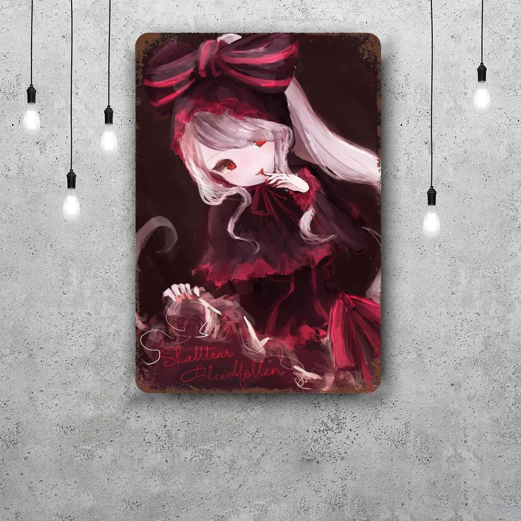 shalltear bloodfallen Decor Vintage Metal Signs Tin Signs Captain Poster Decor for Bar Pub Club Man Cave Wall Decoration