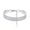 Trendy 10mm Mesh Band Bracelets for Women Boho Jewelry, Adjustable Chain Bracelet with  Stamp Accessory
