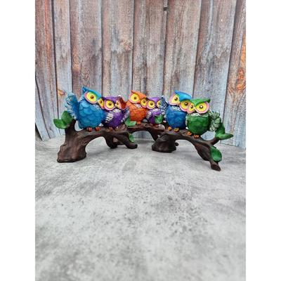 Dekoracyjny Eksponat Sowa Vastu Shastra/Ornament Feng Shui | Eksponat do Dekoracji Domu | Eksponat do Dekoracji Domu Zestaw 03